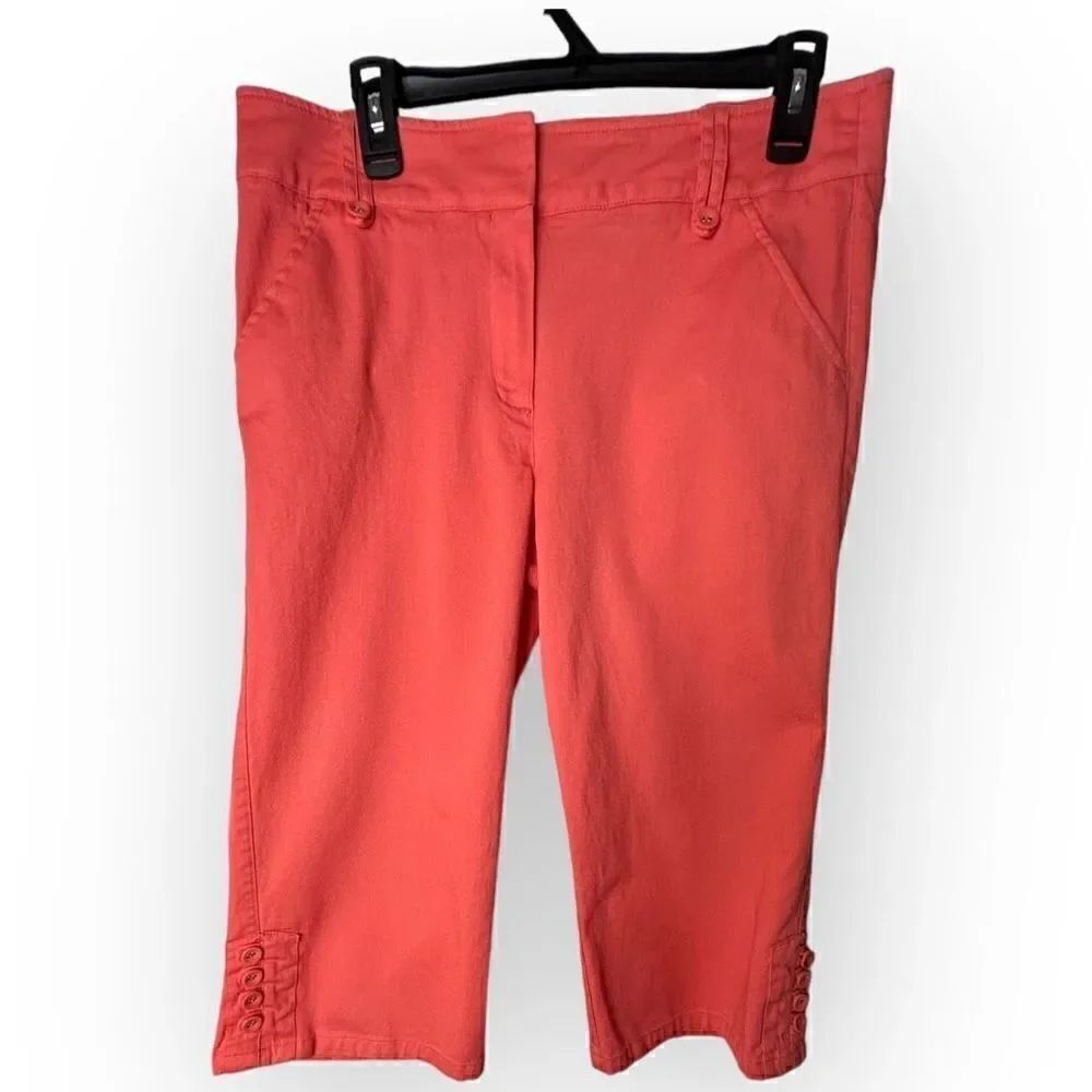 Larry Levin Peach Capris Womens Size 12